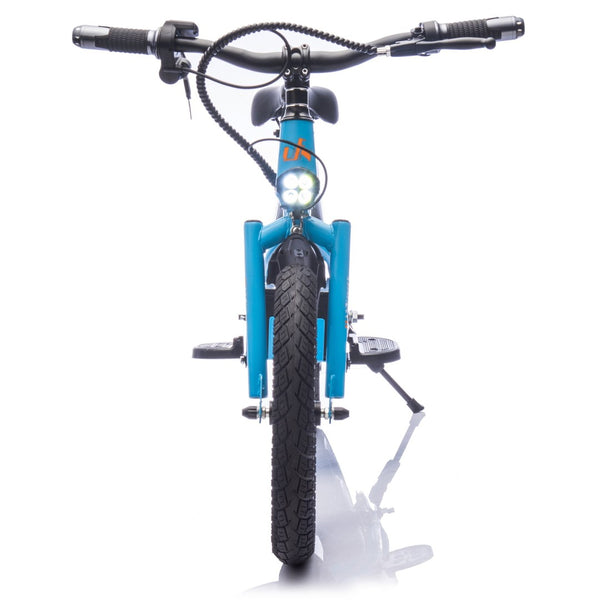 English Elm 24v Kids Electric Dirt Bike 300w Motor 16in Pneumatic Tires Adjustable Seat Ages 5 to 12 Blue W1578P335445