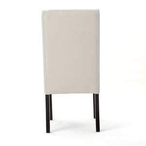 English Elm Dining Chair Set of 2 Wingback Upholstered Seats with Tapered Legs for Modern Spaces 60270.00IVY