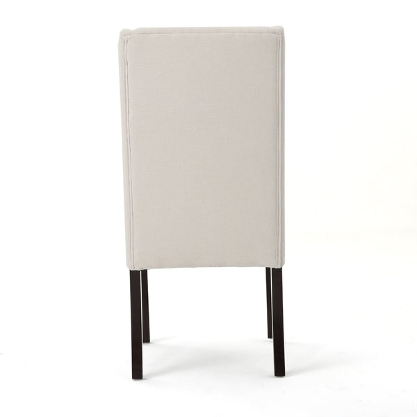 English Elm Dining Chair Set of 2 Wingback Upholstered Seats with Tapered Legs for Modern Spaces 60270.00IVY