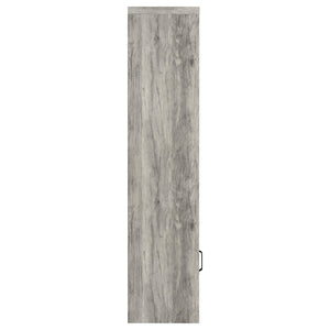 English Elm Conifer Three Piece Media Center with Driftwood Laminate Finish for Modern Living Rooms B062S01436