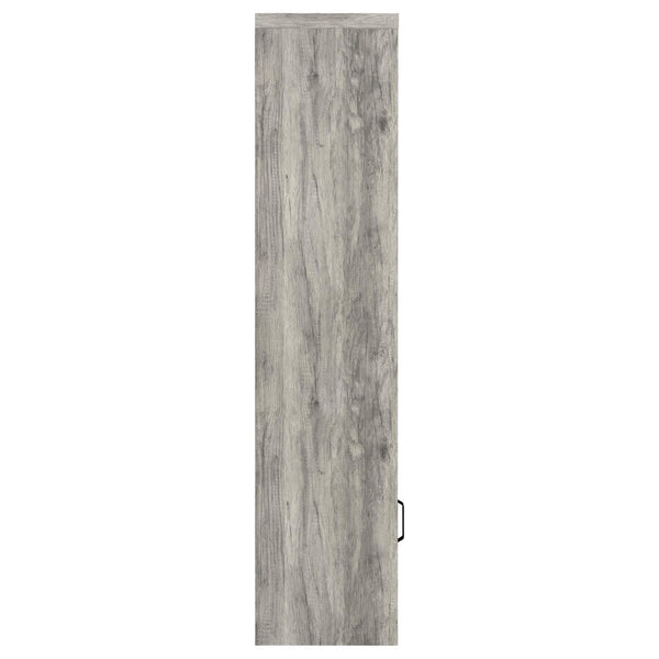 English Elm Conifer Three Piece Media Center with Driftwood Laminate Finish for Modern Living Rooms B062S01436