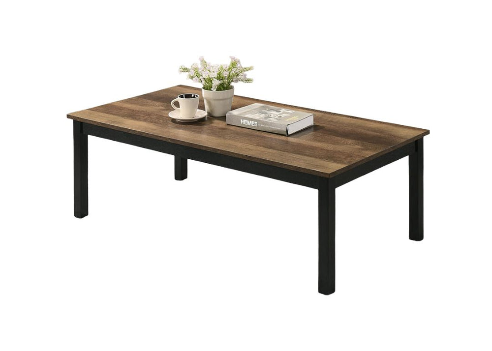 English Elm Contemporary 3-Piece Table Set: Stylish Coffee & End Tables With Faux Marble Top & Wooden Legs B2741P391795
