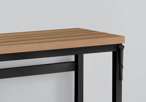 English Elm Computer Desk - Adjustable Height Standing Workspace For Home Office, Compact Modern Design, Brown B2710P219892