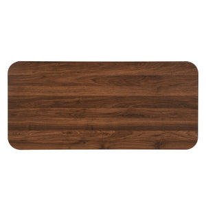 English Elm Modern Mid-century Coffee Table Tambour Doors Open Shelves Warm Wood Living Room Walnut N770P333553W