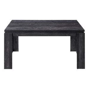 English Elm Dining 60" Rectangular Black Reclaimed Look Dining Table for 6 — Thick Block Legs, Modern MDF Finish B2710P286988