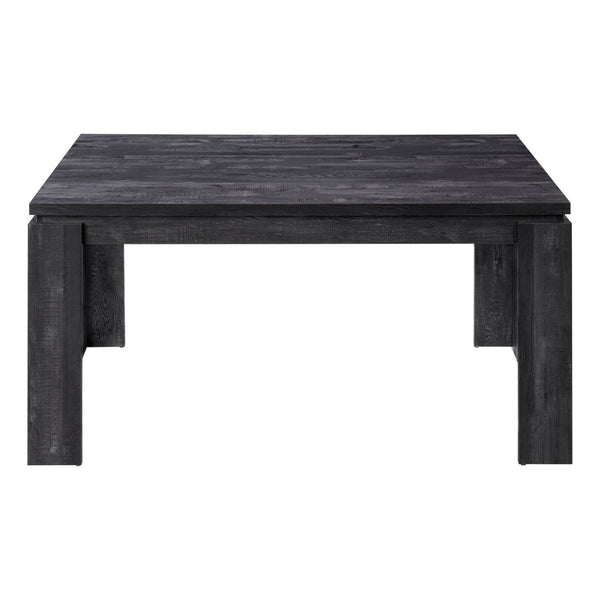 English Elm Dining 60" Rectangular Black Reclaimed Look Dining Table for 6 — Thick Block Legs, Modern MDF Finish B2710P286988
