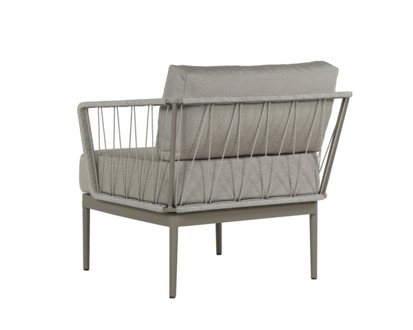 Sunpan Catania Armchair - Stylish Outdoor Seating with Eco-Friendly Materials and Weather-Resistant Design Grey / Palazzo Taupe