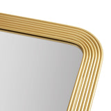 Madison Park Aurelia Glam/Luxury Rounded Rectangle Fluted Wall Mirror MP95F-0359 Gold