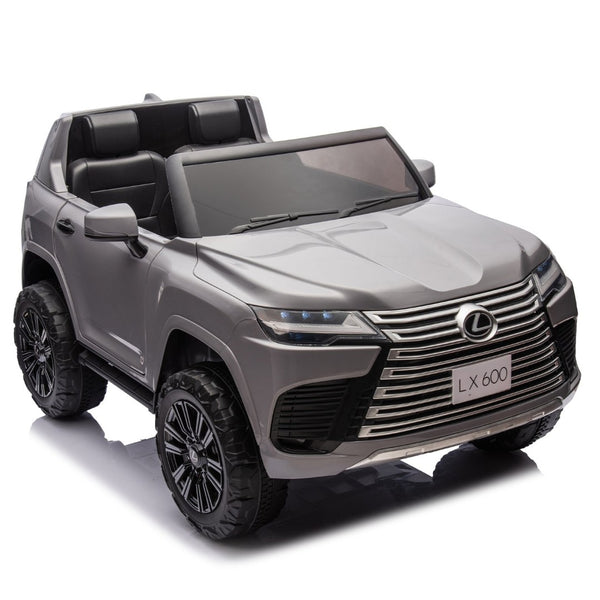 English Elm Licensed Lexus Lx600 24v Two Seater Kids Ride on Suv with Remote and Suspension Gray W1578P339058