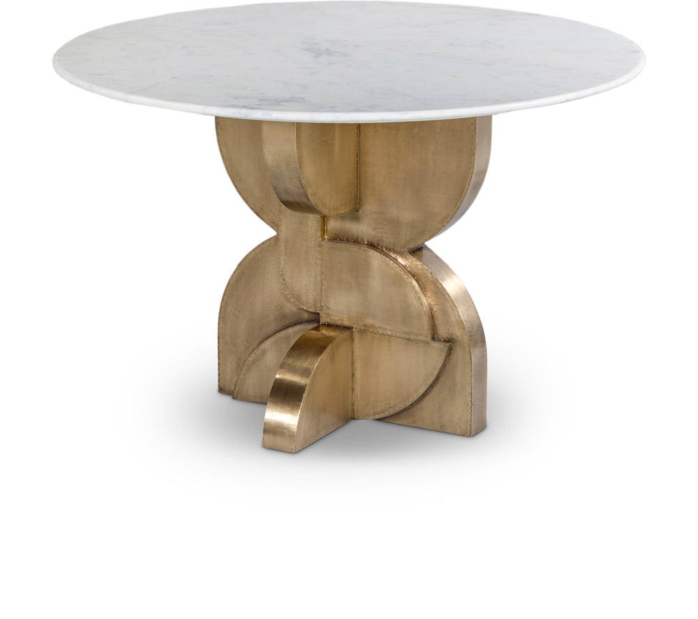 Alden White Dining Table 958-T Meridian Furniture