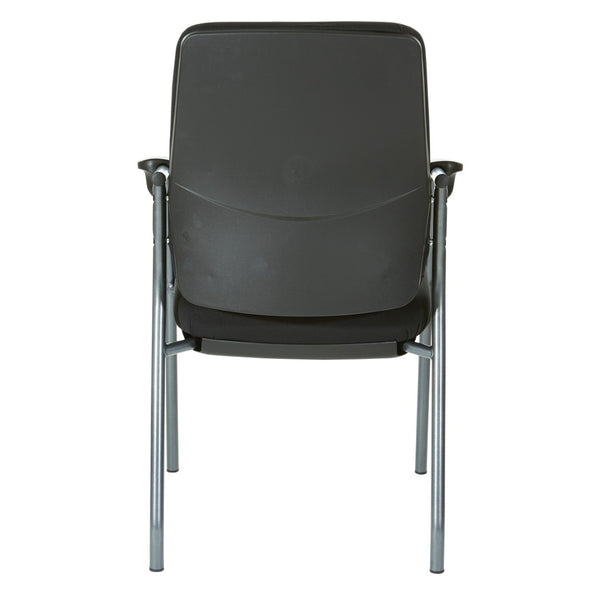 OSP Home Furnishings Padded Visitor Chair with Lumbar Support and Steel Frame for Office Reception Areas 83730T-30