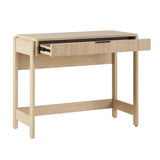 Holmes Modern Writing Desk with Reeded Drawer Coastal Oak WEHOL42OS1CO0 Walker Edison