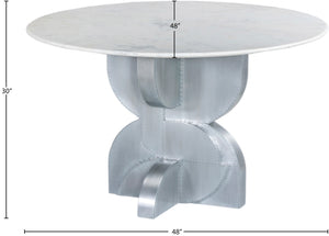 Alden White Dining Table 959-T Meridian Furniture