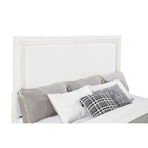 English Elm Hemlock Architectural Platform Bed Warm Wood Grain Headboard for Master Suite B062S01593