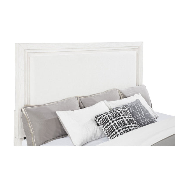 English Elm Hemlock Architectural Platform Bed Warm Wood Grain Headboard for Master Suite B062S01593