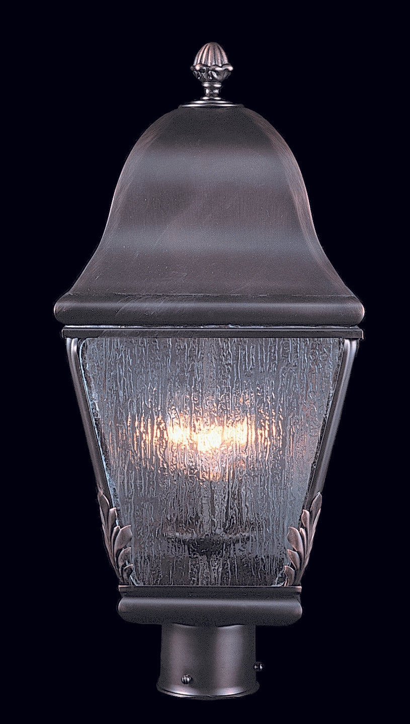 Framburg 3-light Classic Lantern With Distressed Glass For Timeless Outdoor Elegance - Made In The Usa Siena Bronze Metal 9591 Sbr