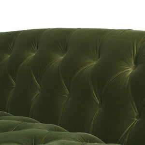 English Elm La Rosa Chesterfield Sofa Tufted Velvet Nailhead Trim Victorian Parlor Style B2719P238191