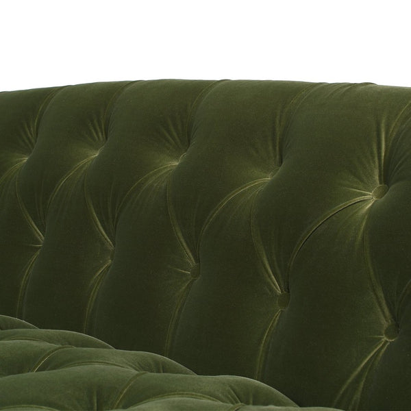 English Elm La Rosa Chesterfield Sofa Tufted Velvet Nailhead Trim Victorian Parlor Style B2719P238191