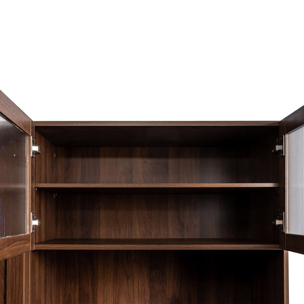 English Elm Kitchen Pantry Cabinet - Multi-Tier Pull-Out Shelf & Expandable Organizers For Effortless Storage W331S00182