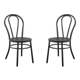 OSP Home Furnishings Odessa Metal Bistro Chair - Set of 2 Matte Black