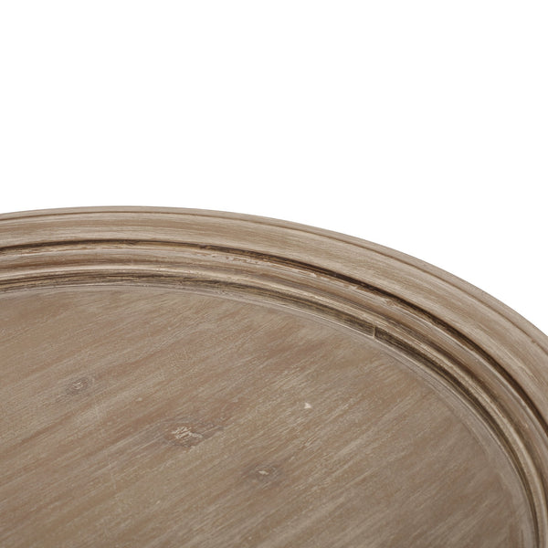 English Elm Christopher Knight Home® - End Table - French Country Charm With Hourglass Design, Distressed Wood Look For Any Living Space N771P239466K