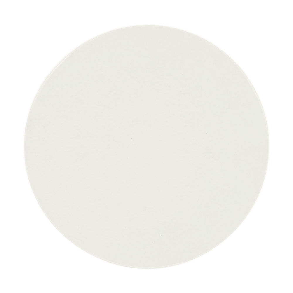 English Elm Dustan Round Natural White Coffee Table with Faux Concrete Finish — Eco-Friendly Cement Look, Sleek Modern Design B2726P246350