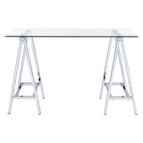 OSP Home Furnishings Middleton desk Chrome