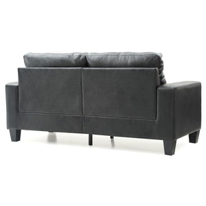 English Elm Newbury Modular Sofa with Pocketed Coil Seats and Kiln-Dried Hardwood Frame for Small Spaces Black 42 L x 30 W x 21 H B078108268