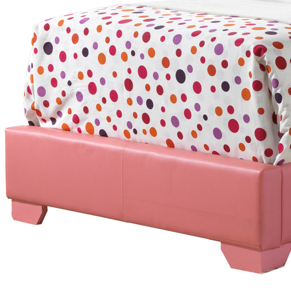 English Elm Elegant Velvet Full Bed Frame with Sturdy Support, Transitional Design, Easy Assembly, Modern Appeal Pink 4 L x 33 W x 44 H B078108087
