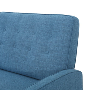 English Elm Christopher Knight Home® - 47" Wide Manual Standard Recliner with Plush Fabric Upholstery, Spacious 47" Seat, Durable Frame, Comfort Blue 61259.00MBLU