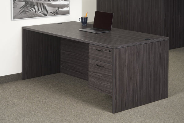 OSP Home Furnishings Napa Under Desk Hanging File Pedestal for Letter Legal Size Office Storage 22"D NAP-80-SGW