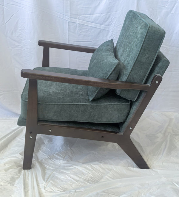 English Elm Mid-Century Modern Accent Chair – Vintage Luxury Design For Living Room & Bedroom Comfort And Style W1893P396355