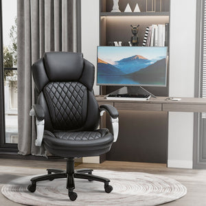 English Elm Vinsetto Big And Tall Executive Office Chair – Wide, Stylish, Adjustable, And Comfortable Desk Seating W2225P217957-GIGA