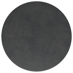 English Elm Charmaine Handcrafted 30" Round Pedestal Coffee Table in Black Nickel Finish — Durable Cast Aluminum Design B136P239031