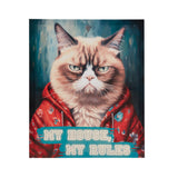 Madison Park Grumpy Cats Modern/Contemporary My House, My Rules Canvas Wall Art MP95C-0331 My House, My Rules/Multi