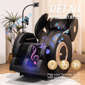 English Elm Massage Chair Recliner With Zero Gravity & Full Body Air Pressure For Ultimate Relaxation Experience W1875P300900