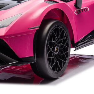 English Elm Lamborghini Huracan Sto 24v Kids Ride on Drift Car with Led Lights and Remote W1578P210770
