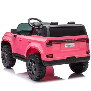 English Elm Lexus Gx550 Two Seat Kids Ride on with 24v Power Remote Control and Suspension Pink W1578P416225
