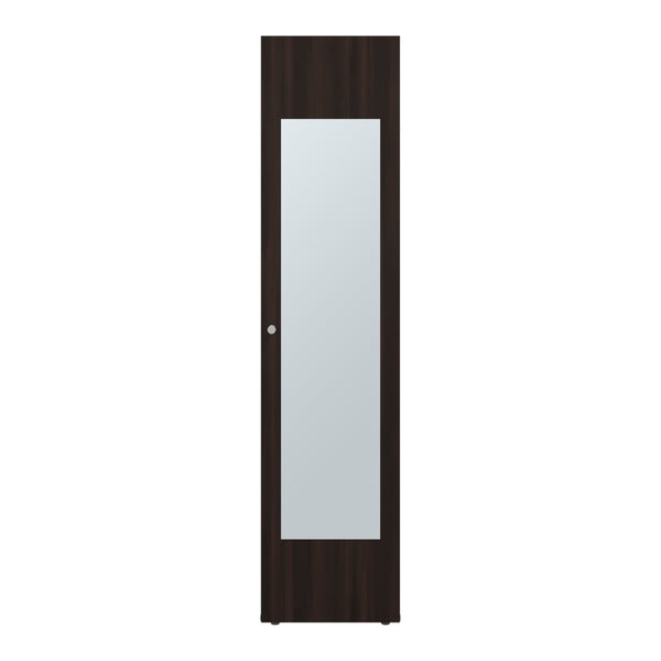 English Elm Kotlik Slim Dark Walnut Wardrobe with Four Shelves for Bedroom or Entryway B097P480461