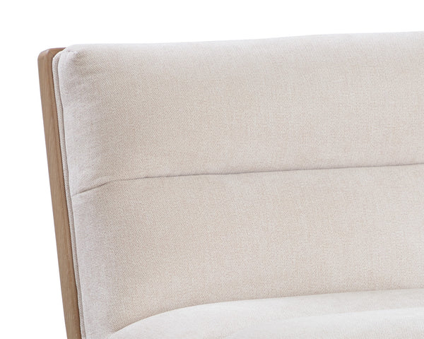 Sunpan Abilene Counter Stool - Plush Polo Club Muslin Seat, Rustic Oak Frame & Stylish Matte Black Legs