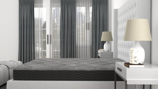 English Elm Cs Hybrid Pocket Coil Firm Queen Mattress with Knitted Top and Edge Support B337P293518