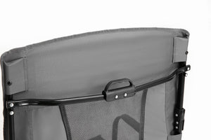 English Elm Camping Director Chair with Side Table, Cup Holder & Mesh Back, Heavy-Duty Folding Seat for Outdoor Events Gray W640P224440