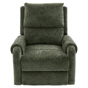 English Elm Manual Recliner Swivel Rocker Massage Chair Chenille Nursery and Living Room Seat Green N763P347287F