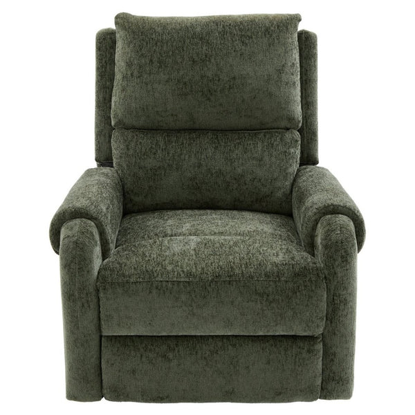 English Elm Manual Recliner Swivel Rocker Massage Chair Chenille Nursery and Living Room Seat Green N763P347287F