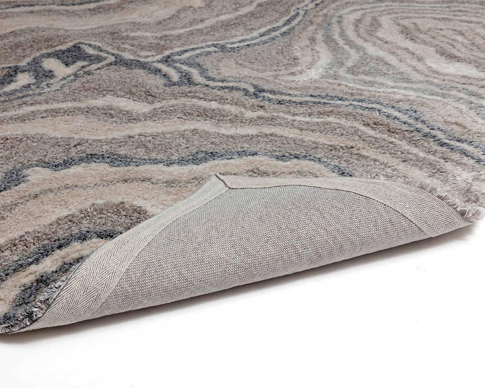 Sunpan Loretto Hand-Tufted Wool-Blend Rug with Unique Geode Patterns by Skilled Indian Artisans - Elegant Home Decor 5' X 8'