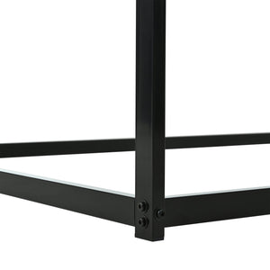 English Elm Twin Metal Tube Bunk Bed Frame for Kids Durable Sturdy Construction Safe Space-Saving Design Black W420P256561