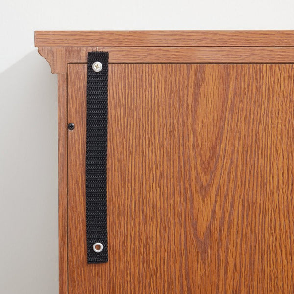 English Elm Vintage Led Curio Display Cabinet - Antique Oak Showcase With Adjustable Shelves & Bluetooth Lighting W1758P300120-GIGA