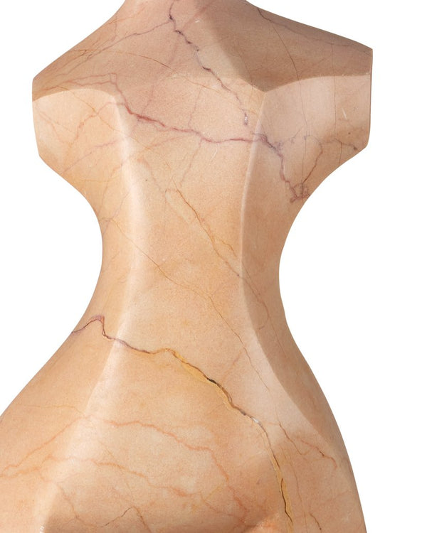 Currey & Company Giada Rosa Large Bust Sculpture - Exquisite Cappuccino Marble With Stunning Veining For Home Decor Natural Rosa Cappuccino 1200-1040-currey-company