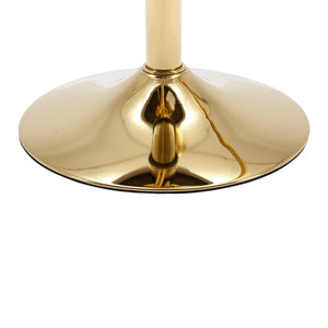 English Elm UNITED Velvet 360° Rotating Bar Chair with Diamond Stitching, Gold Frame, Plush Foam Seat, Adjustable Height Beige W1568P361715