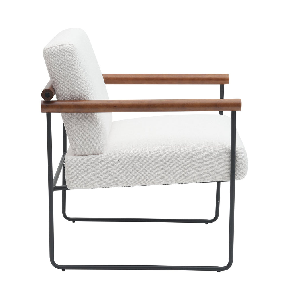 English Elm Modern Boucle Accent Armchair – Chic Lounge Chair With Curved Armrests For Stylish Home Decor Bliss T3903P372604